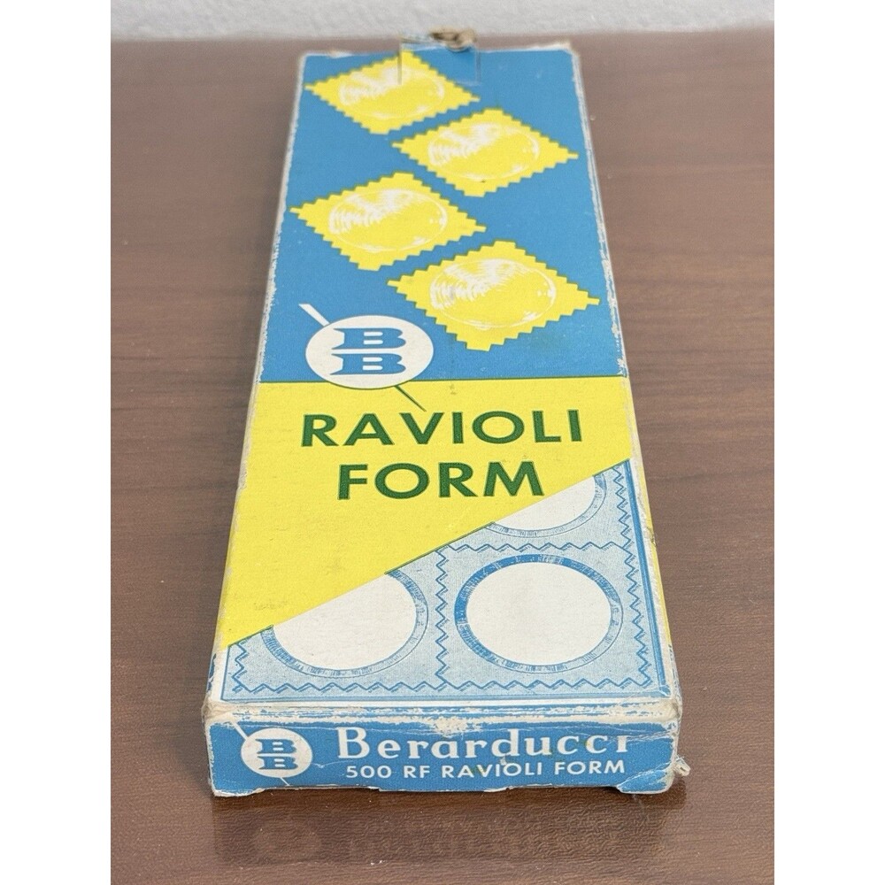 Vintage Berarducci RF 500 Ravioli Form 12 Hole Metal Pasta Mold 2pc Set IOB